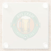 Gepersonaliseerde Irish Pub Onderzetter met aangep (Achterkant)