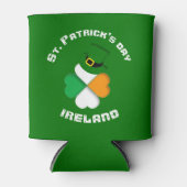 Gepersonaliseerde Irish St. Patrick's Day Green Blikjeskoeler (Voorkant)