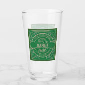Gepersonaliseerde Irish Tavern () Pint Glas (Achterkant)