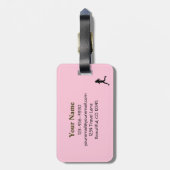 Gepersonaliseerde iRun rond humoristisch Bagagelab Bagagelabel (Achterkant verticaal)