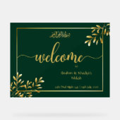 Gepersonaliseerde islamitische bruiloft acryl teke acryl bord (Voorkant)