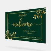 Gepersonaliseerde islamitische bruiloft acryl teke acryl bord (Hoek)