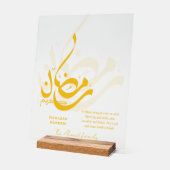 Gepersonaliseerde islamitische Ramadan-maansightin Acryl Bord (Hoek)