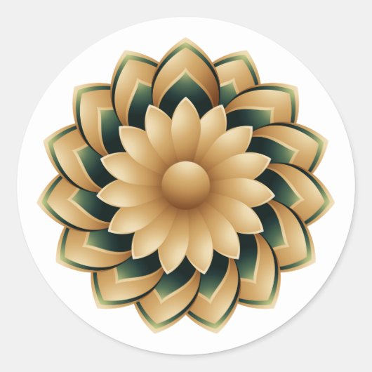 Gepersonaliseerde islamitische trouwstickers ronde sticker (Voorkant)