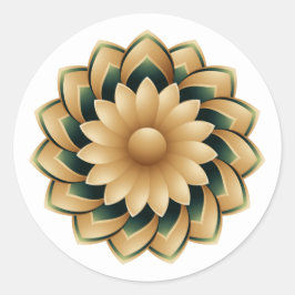 Gepersonaliseerde islamitische trouwstickers ronde sticker