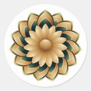 Gepersonaliseerde islamitische trouwstickers ronde sticker