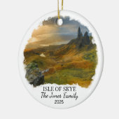 Gepersonaliseerde Isle of Skye Ornament, Schotland Keramisch Ornament (Links)