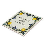 Gepersonaliseerde Italiaans Keramische Citroen Teg Tegeltje (Zijkant)
