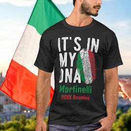 Gepersonaliseerde Italiaanse Familiegroep T-shirt