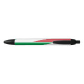 Gepersonaliseerde Italiaanse pen, Italiaanse vlag, Zwarte Inkt Pen (Achterkant)