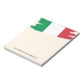 Gepersonaliseerde Italiaanse vlag Notitieblok (Linkerzijde)
