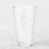 Gepersonaliseerde Italiaanse vlag Roze Glas (Achterkant)