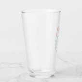 Gepersonaliseerde Italiaanse vlag Roze Glas (Rechts)
