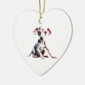 Gepersonaliseerde Italiaanse windhond puppy Keramisch Ornament (Links)
