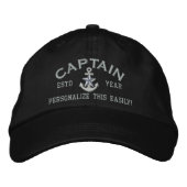 Gepersonaliseerde Jaar en Namen Captain Silver Sta Pet (Voorkant)