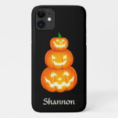 Gepersonaliseerde Jack-o-lantaarn trio Halloween Case-Mate iPhone Case (Achterkant)