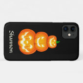 Gepersonaliseerde Jack-o-lantaarn trio Halloween Case-Mate iPhone Case (Achterkant (horizontaal))