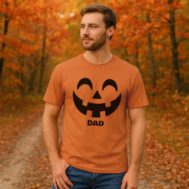 Gepersonaliseerde Jack-O'-Lantern gezicht van man  T-shirt