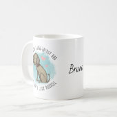 Gepersonaliseerde Jack Russell eigenaar, moeder, v Koffiemok (Voorkant links)