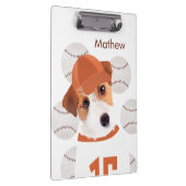 Gepersonaliseerde Jack Russell hondenhonkbaltrui Klembord (Rechts)