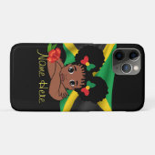 Gepersonaliseerde Jamaicaanse vlag meisje Case-Mate iPhone Case (Achterkant (horizontaal))