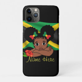 Gepersonaliseerde Jamaicaanse vlag meisje Case-Mate iPhone Case
