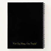 Gepersonaliseerde Jamaicaanse vlag meisje spiraal  Notitieboek (Achterkant)