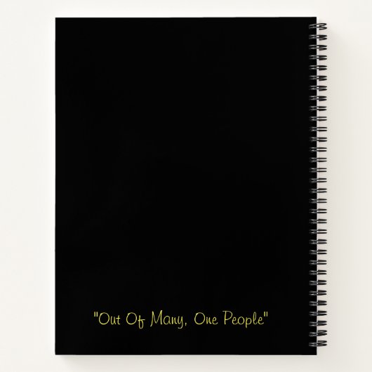 Gepersonaliseerde Jamaicaanse vlag meisje spiraal  Notitieboek (Achterkant)