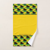 Gepersonaliseerde JAMAICAN VLAG Patroon Christelij Bad Handdoek (Handdoek)