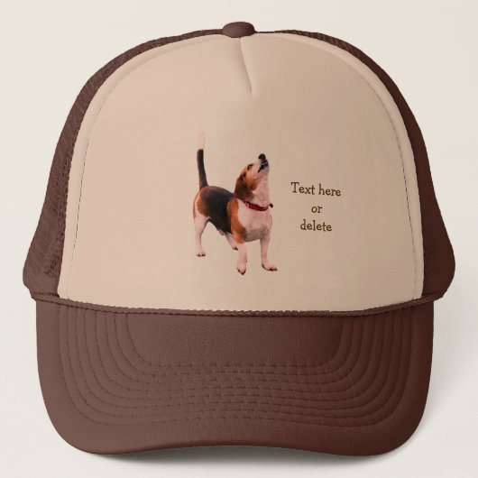 Gepersonaliseerde jankende Beagle-hond Trucker Pet (Voorkant)