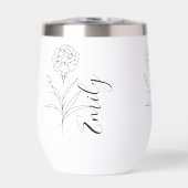 Gepersonaliseerde januari anjer geboorte bloem (Voorkant)