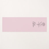 Gepersonaliseerde januari anjer geboorte bloem yogamat (Voorkant (horizontaal))