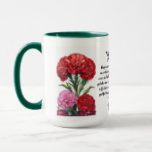 Gepersonaliseerde januari Geboorte Bloem Mok (Links)