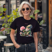 Gepersonaliseerde Januari Geboortemaand Tuin Gnoom Tri-Blend Shirt