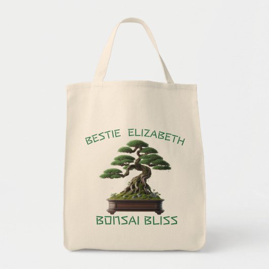Gepersonaliseerde Japanse Bonsai Tree Originele Ku Tote Bag (Voorkant)