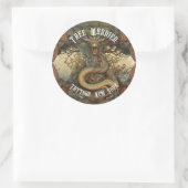 Gepersonaliseerde Japanse Boomdraak Tatoeage Salon Ronde Sticker (Tas)