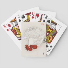 Gepersonaliseerde  Japanse kippenhaan Pokerkaarten