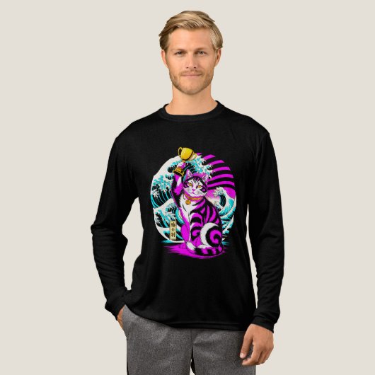 Gepersonaliseerde Japanse Monogram Biculturele Ide Tri-Blend Shirt (Voorkant)