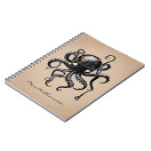 Gepersonaliseerde Japanse octopus Notitieboek (Linkerzijde)
