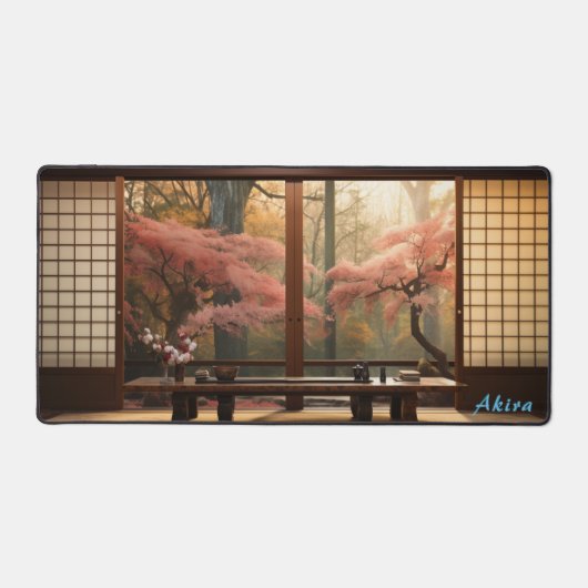 Gepersonaliseerde Japanse Werkbank & Tuin Desk Mat (Voorkant)