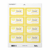 Gepersonaliseerde Jar Stickers Citroenconserven (Full Sheet)