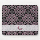 Gepersonaliseerde jaren '20 Dusky Roos Bloemen Fro Muismat (Voorkant)