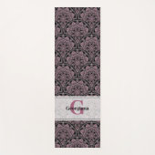 Gepersonaliseerde jaren '20 Dusky Roos Bloemen Fro Yogamat (Voorkant)