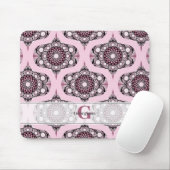 Gepersonaliseerde jaren '70 Dusky Roos Cherry Blos Muismat (Met muis)