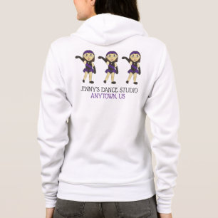 Gepersonaliseerde Jazz Dancer Dance School Studio Hoodie