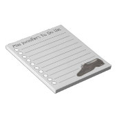 Gepersonaliseerde Jazz-schoenspanner om een lijst  Notitieblok (Schuin)