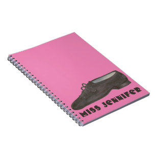 Gepersonaliseerde Jazz Shoe Dance Teacher Overwegi Notitieboek
