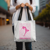 Gepersonaliseerde Jazzdans Canvas tas in Roze