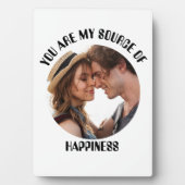 Gepersonaliseerde Je Bent Mijn Bron Van Geluk Foto Fotoplaat (voorkant)