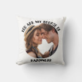 Gepersonaliseerde Je Bent Mijn Bron Van Geluk Foto Kussen (Voorkant)
